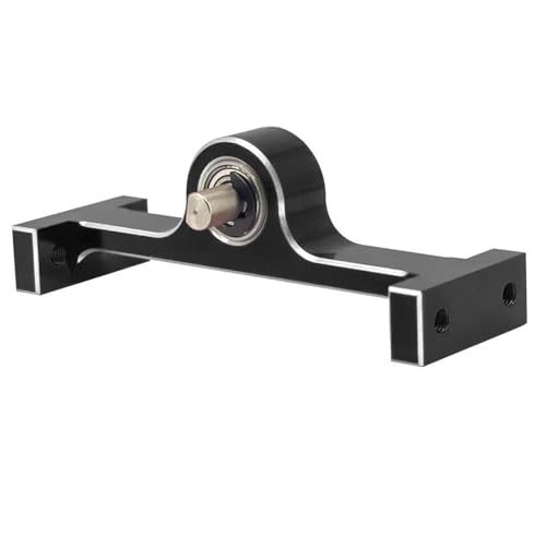 XAQRYQO RC Teile Für Axial Für Scx10 1/10 Rc Upgrade Teile Aluminium Legierung Verteilergetriebe 70mm Breite 5mm D-förmige Welle Metall Rc Crawler Auto Zubehör(Black) von XAQRYQO