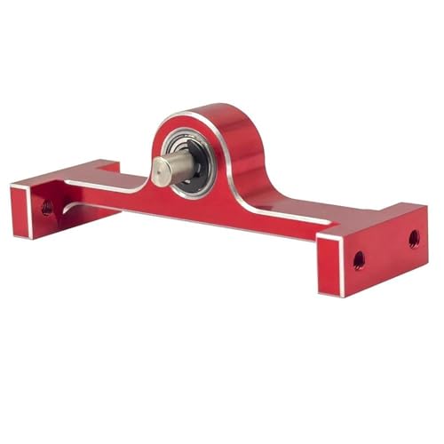 XAQRYQO RC Teile Für Axial Für Scx10 1/10 Rc Upgrade Teile Aluminium Legierung Verteilergetriebe 70mm Breite 5mm D-förmige Welle Metall Rc Crawler Auto Zubehör(Red) von XAQRYQO