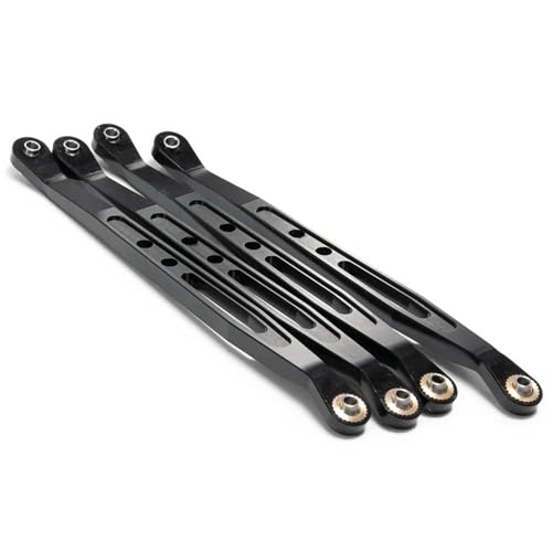 XAQRYQO RC Teile Für Axial Für Wraith 90018 1/10 Aluminium Obere Untere Aufhängung Verbindungsstange RC Crawler Autoteile Modifikation Autozubehör(Black,Lower) von XAQRYQO