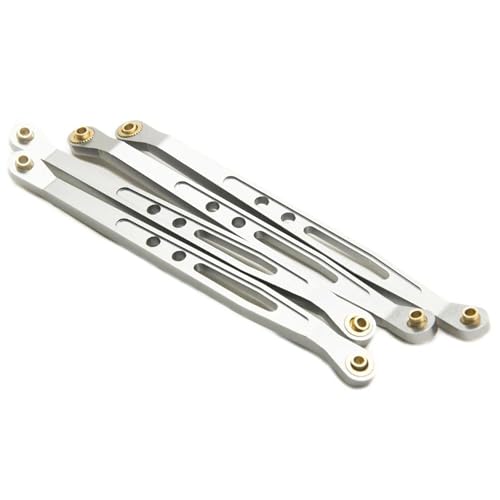 XAQRYQO RC Teile Für Axial Für Wraith 90018 1/10 Aluminium Obere Untere Aufhängung Verbindungsstange RC Crawler Autoteile Modifikation Autozubehör(Gray,Lower) von XAQRYQO