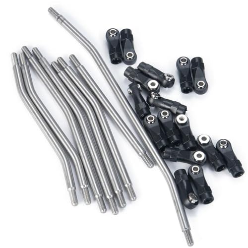 XAQRYQO RC Teile Für Axial Für Wraith 90018 90048 RR10 1/10 Metallaufhängung Lenkgestänge Verbindungsstange Mit Kugelkopf RC Crawler Autoteile Zubehör(90048) von XAQRYQO