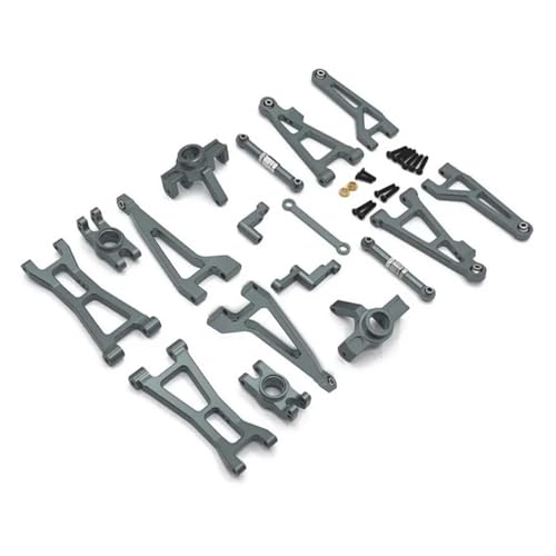 XAQRYQO RC Teile Für Haiboxing Für HBX SG1601 SG1602 16889 16889A 16890 16890A 1/16 RC Auto Upgrade Teile Kit Änderung Metall Querlenker Lenkung Tasse Set(Gray) von XAQRYQO