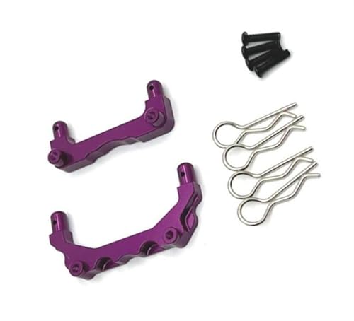 XAQRYQO RC Teile Für MJX 14209 14210 Metallkarosseriehalterung Post Shell Column 1/14 RC Auto Upgrade Teile Ersatz Modifikation Dekoration Zubehör(Purple) von XAQRYQO