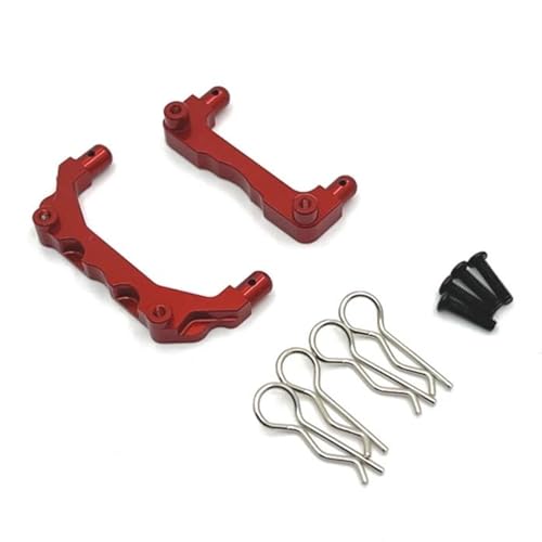 XAQRYQO RC Teile Für MJX 14209 14210 Metallkarosseriehalterung Post Shell Column 1/14 RC Auto Upgrade Teile Ersatz Modifikation Dekoration Zubehör(Red) von XAQRYQO