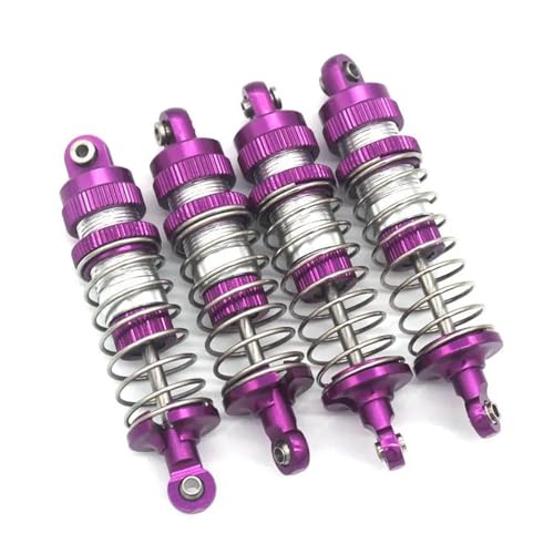 XAQRYQO RC Teile Für MJX 14210 14209 1/14 RC Metall Upgrade Teile Fernbedienung Fahrzeug Öldruck Stoßdämpfer Schock Teile Modifikation Auto Zubehör(Purple) von XAQRYQO