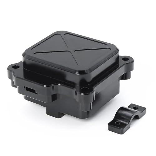 XAQRYQO RC Teile Für MJX Für Hyper Für Go 14210 14209 Metall-Mittelregal Empfängerbox Schutzhülle ESC Radio Elektronisches Fach Upgrade Ersatzteil Rc Autoteil 14320B(Black) von XAQRYQO