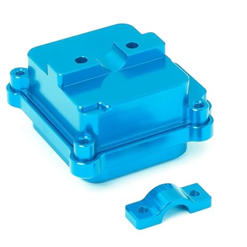 XAQRYQO RC Teile Für MJX Für Hyper Für Go 14210 14209 Metall-Mittelregal Empfängerbox Schutzhülle ESC Radio Elektronisches Fach Upgrade Ersatzteil Rc Autoteil 14320B(Blue) von XAQRYQO