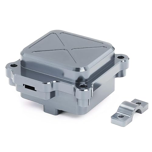 XAQRYQO RC Teile Für MJX Für Hyper Für Go 14210 14209 Metall-Mittelregal Empfängerbox Schutzhülle ESC Radio Elektronisches Fach Upgrade Ersatzteil Rc Autoteil 14320B(Gray) von XAQRYQO