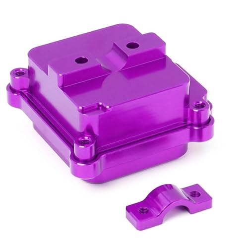 XAQRYQO RC Teile Für MJX Für Hyper Für Go 14210 14209 Metall-Mittelregal Empfängerbox Schutzhülle ESC Radio Elektronisches Fach Upgrade Ersatzteil Rc Autoteil 14320B(Purple) von XAQRYQO