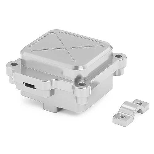 XAQRYQO RC Teile Für MJX Für Hyper Für Go 14210 14209 Metall-Mittelregal Empfängerbox Schutzhülle ESC Radio Elektronisches Fach Upgrade Ersatzteil Rc Autoteil 14320B(Silver) von XAQRYQO