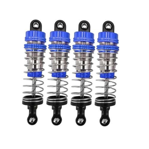 XAQRYQO RC Teile Für MJX Für Hyper Für Go Für H16H H16E H16P 16207 16208 16209 16210 74mm Upgrade Metall Schocks Dämpfer Ersatz Rc Ersatzteile Zubehör(Blue) von XAQRYQO