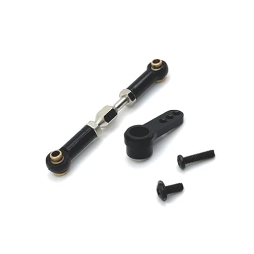 XAQRYQO RC Teile Für MJX H16 16209 16210 16207 16208 25T 1/16 Metall Servo Arm Servo Horn Lenkung Servo Link Stange Änderung RC Auto Upgrade Teile Zubehör(Black) von XAQRYQO