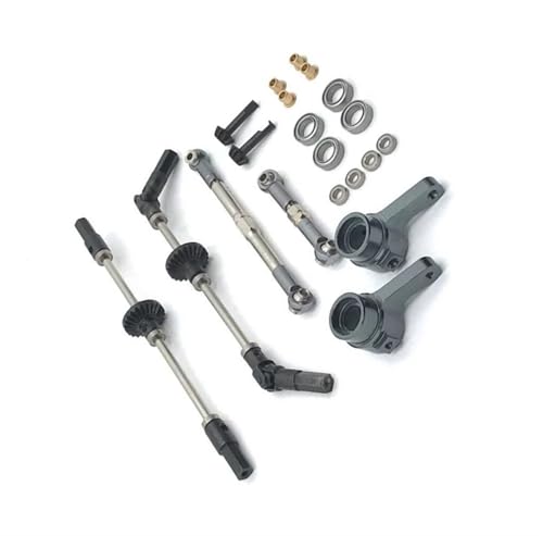 XAQRYQO RC Teile Für MN D90 D91 D96 MN98 MN99S 1/12 Vorne Mitte Hinten Achse Stahl Getriebe Antriebswelle Ersatz RC Auto Upgrades Teile Zubehör(4x4) von XAQRYQO