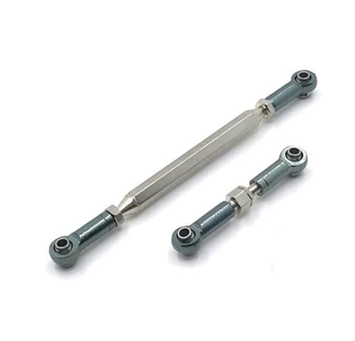 XAQRYQO RC Teile Für MN D90 D99 FJ-45 Für MN99s MN40 MN45 MN90 MN91 MN96 MN99 Metall Einstellbare Lenkgestänge Servo Link Zugstange RC Auto Crawler Upgrade Teile(Gray) von XAQRYQO