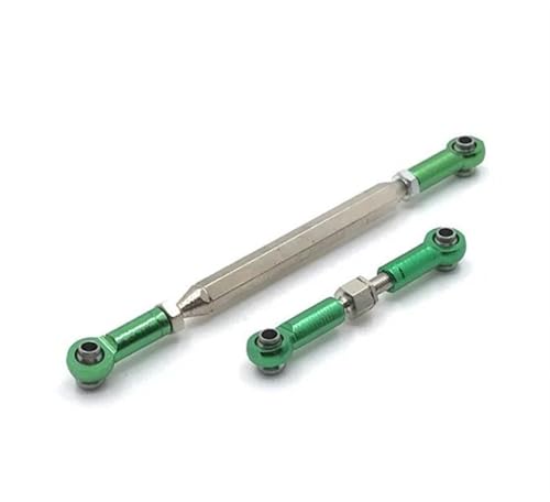 XAQRYQO RC Teile Für MN D90 D99 FJ-45 Für MN99s MN40 MN45 MN90 MN91 MN96 MN99 Metall Einstellbare Lenkgestänge Servo Link Zugstange RC Auto Crawler Upgrade Teile(Green) von XAQRYQO