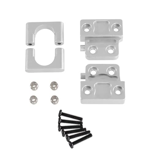 XAQRYQO RC Teile Für MN Für MN82 Für MN78 LC79 1/12 Fernbedienung Auto Metall Upgrade Hinterachse Frühling Platte Befestigung Sitz Rc Teile Änderung Zubehör(Silver) von XAQRYQO