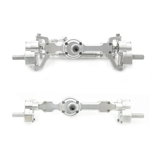 XAQRYQO RC Teile Für MN Für MN99S MN90 MN98 FJ45 D90 D91 D99 D99S Ersatz RC Auto Teile 1/12 Voll Metall Vorne Hinten Portal Achse RC Auto Upgrade Auto Zubehör(Silver,Set) von XAQRYQO