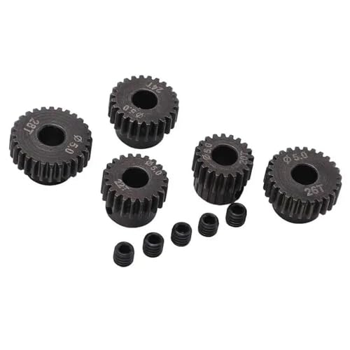 XAQRYQO RC Teile Für Monster 1/10 RC Truck Kletterautoteile, 5 STK. 48DP Motorgetriebe, 5 Mm Wellenloch, 20 T/22 T/24 T/26 T/28 T Zahnradritzel, Ersatzzubehör XAQRYQO RC Teile Für Monster 1/10 RC Truck Kletterautoteile, 5 STK. 48DP Motorgetriebe, 5 Mm Wellenloch, 20 T/22 T/24 T/26 T/28 T Zahnradritzel, Ersatzzubehör von XAQRYQO