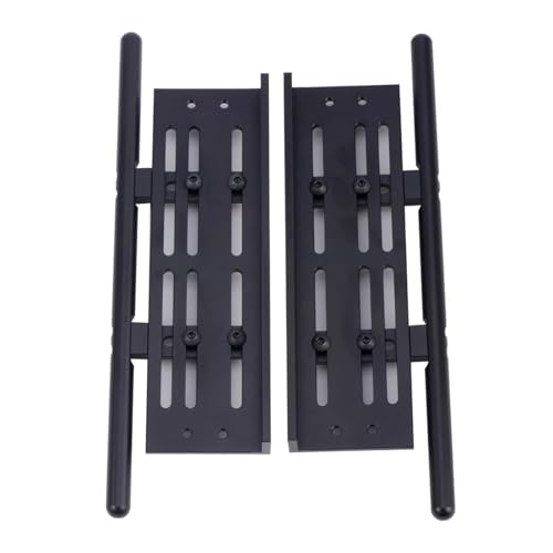 XAQRYQO RC Teile Für SCX10 II 90046 Für Wrangler Für TRX4 TF2 1/8 1/10 Für Rock Sliders Einstellbare Pedal Seite Schritt Bord RC Crawler Upgrade Teil Dekoration(Black) von XAQRYQO