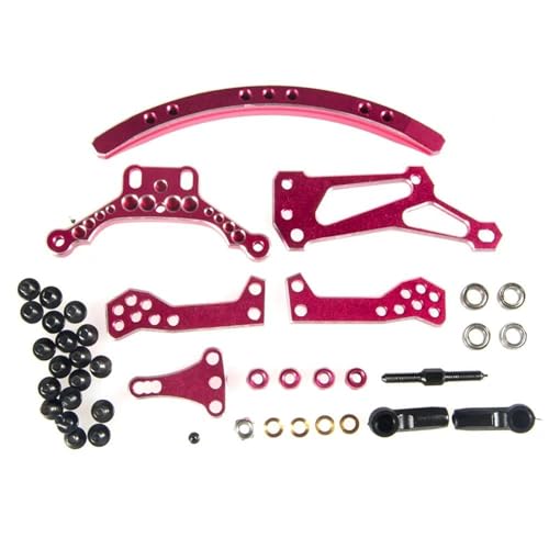 XAQRYQO RC Teile Für Sakura D4 Für AWD RWD 1/10 Aluminium Curve Slide Track Lenkung Set RC Autos Upgrade Teile Ersatz Modifikation Auto Zubehör von XAQRYQO