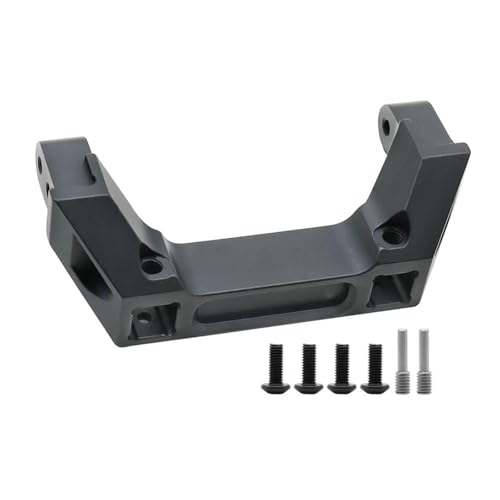 XAQRYQO RC Teile Für TRX4 1/10 Aluminiumlegierung Vorne Hinten Stoßstange Zu Montieren Ständer RC Crawler Upgrade Teile Ersatz Auto Zubehör(Black,Rear) von XAQRYQO