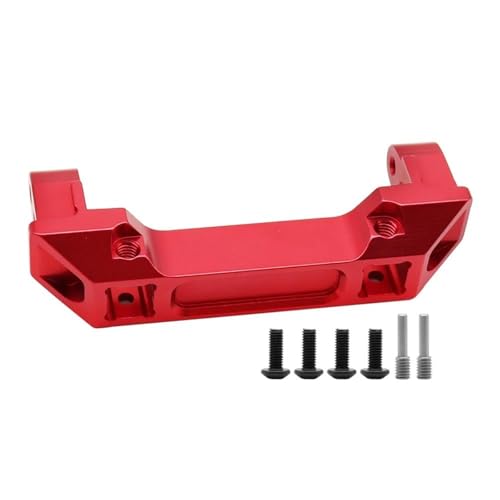 XAQRYQO RC Teile Für TRX4 1/10 Aluminiumlegierung Vorne Hinten Stoßstange Zu Montieren Ständer RC Crawler Upgrade Teile Ersatz Auto Zubehör(Red,Front) von XAQRYQO