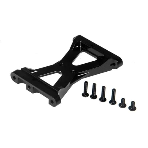 XAQRYQO RC Teile Für TRX4 1/10 Metall Vorne Hinten Für Chassis Klammer Querträger Servo Halterung Änderung Auto Zubehör RC Crawler Auto Upgrade Teile(Black,Rear) von XAQRYQO