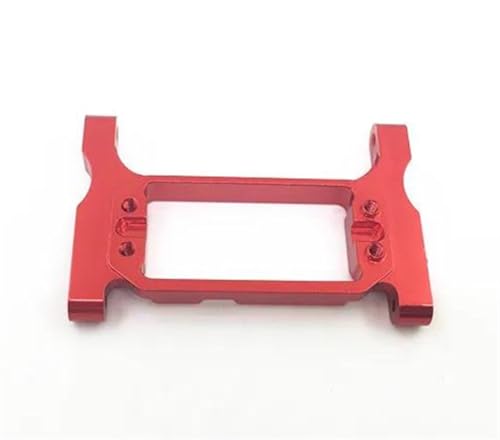 XAQRYQO RC Teile Für TRX4 1/10 Metall Vorne Hinten Für Chassis Klammer Querträger Servo Halterung Änderung Auto Zubehör RC Crawler Auto Upgrade Teile(Red,Front) von XAQRYQO