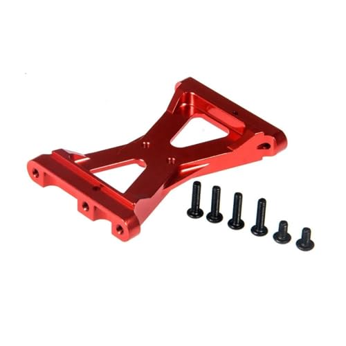 XAQRYQO RC Teile Für TRX4 1/10 Metall Vorne Hinten Für Chassis Klammer Querträger Servo Halterung Änderung Auto Zubehör RC Crawler Auto Upgrade Teile(Red,Rear) von XAQRYQO