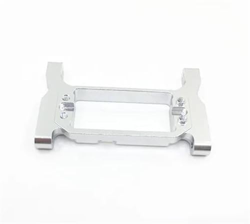 XAQRYQO RC Teile Für TRX4 1/10 Metall Vorne Hinten Für Chassis Klammer Querträger Servo Halterung Änderung Auto Zubehör RC Crawler Auto Upgrade Teile(Silver,Front) von XAQRYQO