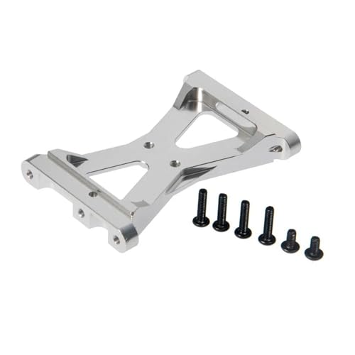 XAQRYQO RC Teile Für TRX4 1/10 Metall Vorne Hinten Für Chassis Klammer Querträger Servo Halterung Änderung Auto Zubehör RC Crawler Auto Upgrade Teile(Silver,Rear) von XAQRYQO