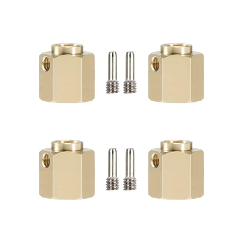 XAQRYQO RC Teile Für TRX4 Für TRX6 1/10 6mm 8mm 10mm Messing Verbreitern Radnabe Hex Erweiterte Adapter RC Crawler Upgrade Teile Dekoration Zubehör(10mm) von XAQRYQO