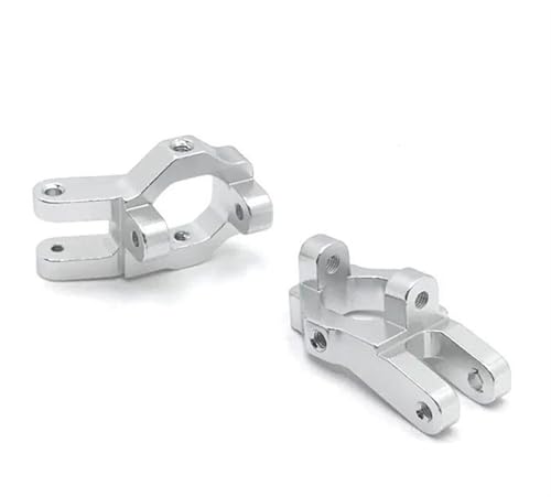 XAQRYQO RC Teile Für WLtoys 12428 12423 Für FY-01/02/03/04/05 1/12 RC Auto Metall Upgrade Teile Vorne C-Hub Änderung RC Auto Zubehör(Silver) von XAQRYQO