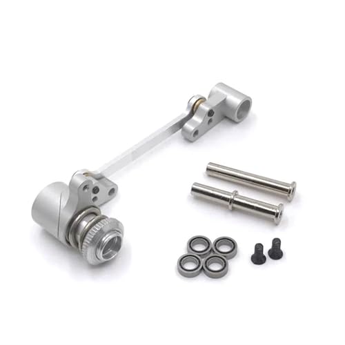 XAQRYQO RC Teile Für WLtoys 144010 144001 144002 1/12 124016 127017 124018 124019 LC 1/14 RC Autoteile-Upgrade Metalllenkerbaugruppe Autozubehör(Silver) von XAQRYQO