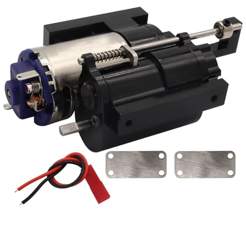 XAQRYQO RC Teile Für WPL B1 B14 B24 C14 C24 Für MN D90 D91 MN96 M MS 1/12 Ersatz RC Autoteile Vollmetall 2 Gang Getriebe Mit Servo(Red,Size1) von XAQRYQO