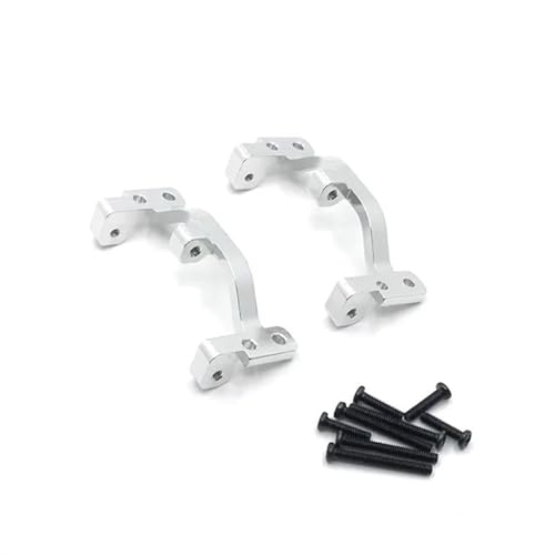 XAQRYQO RC Teile Für WPL C24 C14 C14K C24K 1/16 Metall Zugstange Basis Sitz RC Auto Upgrade Teile Ersatz Änderung Auto Zubehör(Silver) von XAQRYQO
