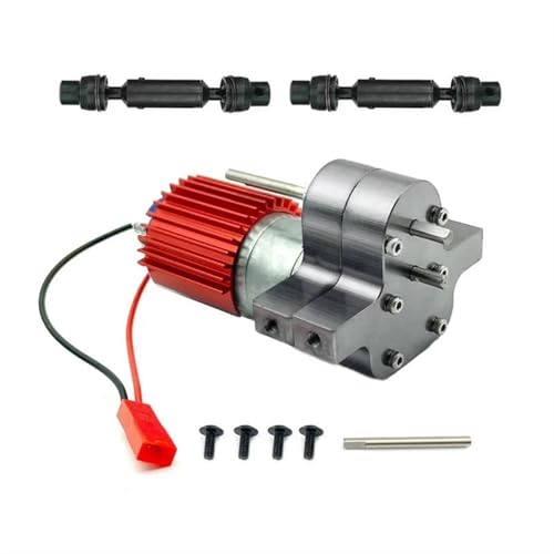 XAQRYQO RC Teile Für WPL C34 C44 C14 C24 B24 B36 B14 B16 Für MN D90 Für MN99S Q60 Metall Transfer Getriebe 370 Pinsel Motor Antriebswelle RC Auto Upgrade Zubehör(Gray,Size 1) von XAQRYQO