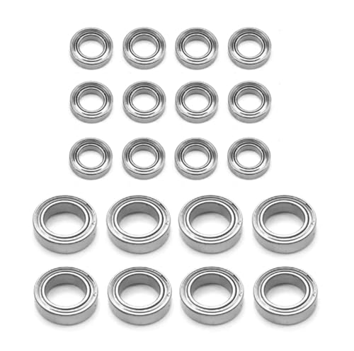 XAQRYQO RC Teile Für Wltoys 124016 124017 124018 124019 144001 144002 144010 20-teiliges Kugellagerset Ersatz RC Auto Ersatzteile Zubehör von XAQRYQO