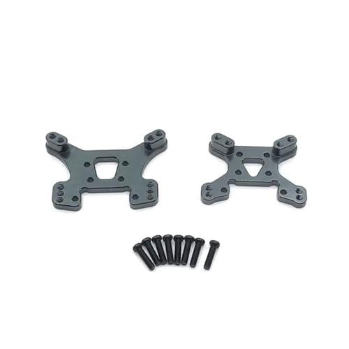 XAQRYQO RC Teile Für Wltoys 124019 144001 124017 144002 144010 124007 Ersatz Metall Vorne Und Hinten Shock Tower RC Auto Upgrade Teile Zubehör(Gray) von XAQRYQO
