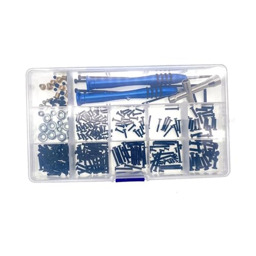 XAQRYQO RC Teile Für Wltoys 12428 A949 A959 144001 124019 RC-Autoschrauben, Flachkopfschrauben, Kreuzhülsen-Inbusschlüssel M2 M2.3 M2.5 M3 M4, Ersatz(12428) von XAQRYQO