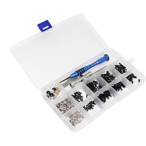 XAQRYQO RC Teile Für Wltoys 12428 A949 A959 144001 124019 RC-Autoschrauben, Flachkopfschrauben, Kreuzhülsen-Inbusschlüssel M2 M2.3 M2.5 M3 M4, Ersatz(A959) von XAQRYQO