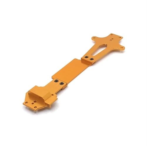 XAQRYQO RC Teile Für Wltoys 144001 144002 144010 1/14 Ersatz Metall Zweite Boden Bord Platte RC Auto Upgrades Teile Dekoration Zubehör(Yellow,Size 2) von XAQRYQO