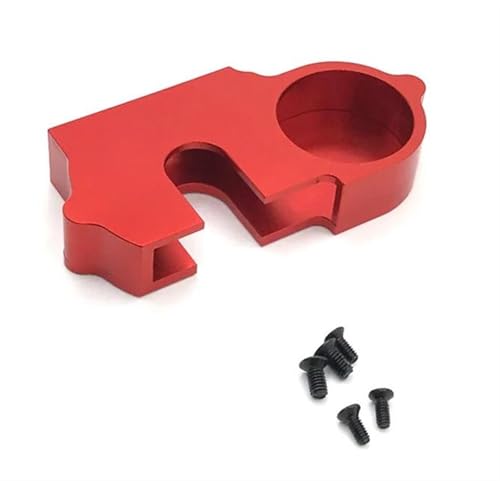 XAQRYQO RC Teile Für Wltoys 144010 124007 144001 144002 124016 124017 124018 124019 Metall-Untersetzungsgetriebe-Abdeckung, Staubschutz, RC-Auto-Upgrade-Teile, Dekorationszubehör(Red) von XAQRYQO