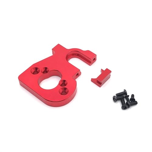 XAQRYQO RC Teile Für Wltoys 144010 144001 144002 124016 124017 124018 124019 RC Auto Teile Metall Upgrade Retrofit Motor Halterung Dekoration Auto Zubehör(Red) von XAQRYQO