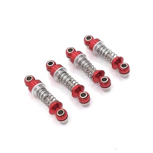 XAQRYQO RC Teile Für Wltoys 284131 Für K999 K969 K979 K989 P939 P929 Metall Upgrade Einstellbare Stoßdämpfer 1/28 Modifikation Zubehör RC Auto Ersatzteile(Red) von XAQRYQO