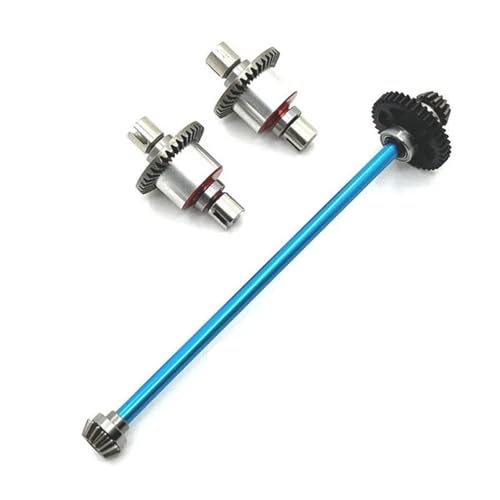 XAQRYQO RC Teile Für Wltoys Für A949 A959 A969 A979 K929 1/18 Metall Differential Und Zentrale Antriebswelle Montage 17T 38T Getriebe RC Auto Upgrade Teile(Blue) von XAQRYQO