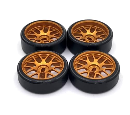 XAQRYQO RC Teile Für Wltoys Für Kyosho 1/28 K969 K979 K989 K999 P929 P939 284131 Iw04m Iw02 Rm02 Rm03 Für Dgawd Für Mini-Q 27mm Drift Räder RC Auto Teile(Yellow) von XAQRYQO