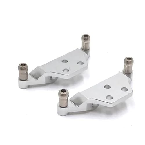 XAQRYQO RC Teile Für Wltoys Für P929 P939 K979 K989 K999 K969 1/28 Metall Stoßdämpfer Lenkung Tasse CVD Schaukel Arm Upgrade RC Auto Sare Teile Zubehör(Silver) von XAQRYQO