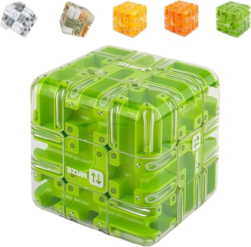Komplexes Puzzle Mit Rollenden Kugeln, Large Labyrinth 3D Puzzle Maze Cube - Engaging Brain Teaser Toy, 2-In-1 Kugellabyrinth ZauberwüRfel Spielzeug, Lernspielzeug Geschenk FüR Kinder Erwachsene -C Komplexes Puzzle Mit Rollenden Kugeln, Large Labyrinth 3D Puzzle Maze Cube - Engaging Brain Teaser Toy, 2-In-1 Kugellabyrinth ZauberwüRfel Spielzeug, Lernspielzeug Geschenk FüR Kinder Erwachsene -C von XAUXKERE