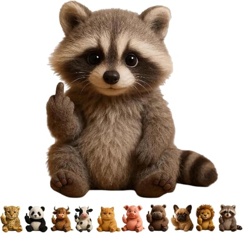 Lustige, Weiche Mittelfinger-Plüschtiere,niedlicher lustiger Mittelfinger-Plüschhund, Niedliche humorvolle Tier-Schreibtisch-Dekoration, einzigartige Gag-Geschenke für Zuhause, Büro -raccoon Lustige, Weiche Mittelfinger-Plüschtiere,niedlicher lustiger Mittelfinger-Plüschhund, Niedliche humorvolle Tier-Schreibtisch-Dekoration, einzigartige Gag-Geschenke für Zuhause, Büro -raccoon von XAUXKERE